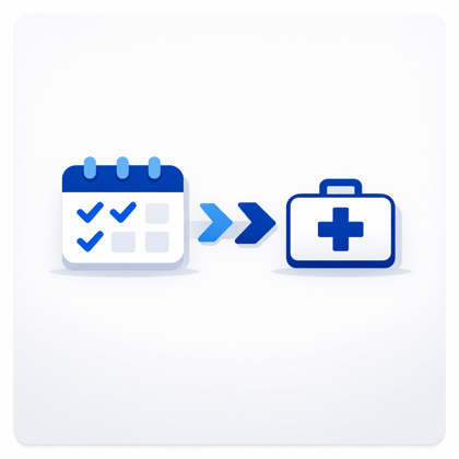 Ilustracion de flujo de agenda